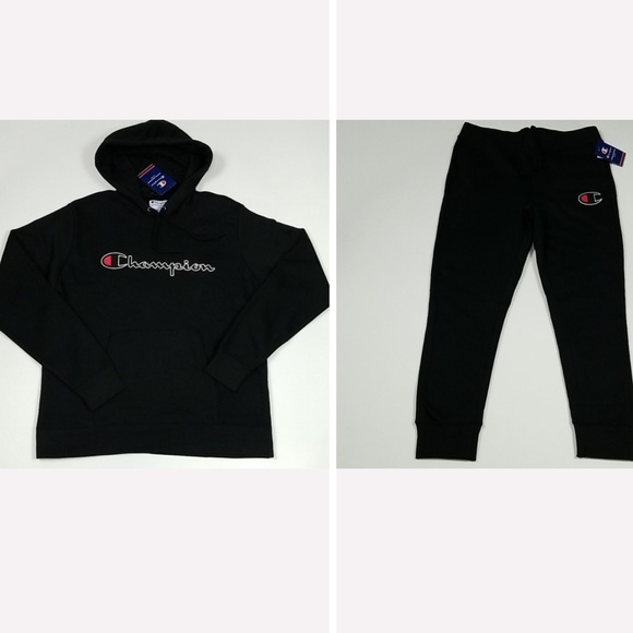 champion hoodie set